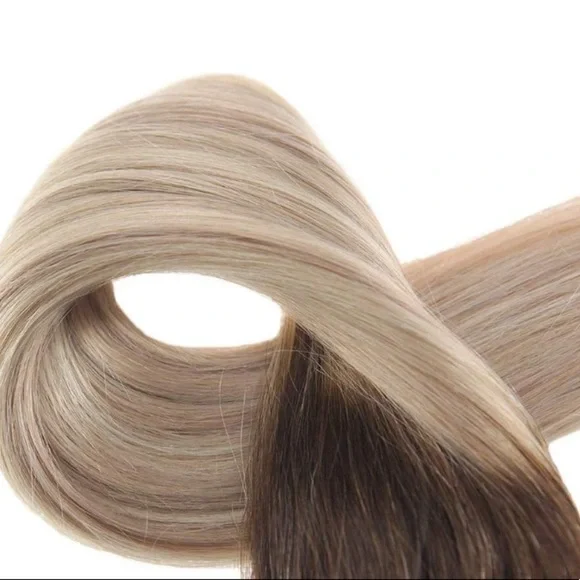 ✨ 20” FULL HEAD 120G #3/ #24/27 Human Hair Clipins